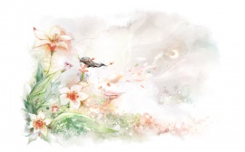 Garden Girl Wallpaper