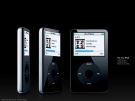 New iPod black spin Wallpaper