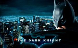 Batman face and city Wallpaper